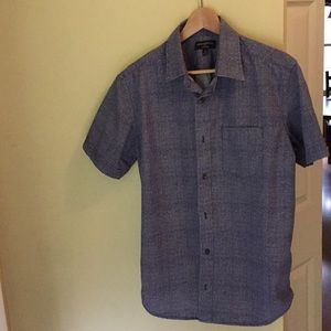 banana republic print short sleeve shirt